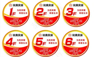 楼梯楼层贴矢量图图片