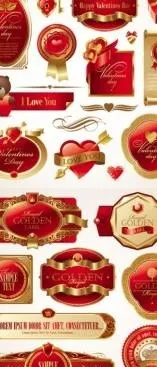 浪漫的valentine39s天红...eps,ai矢量模版下载