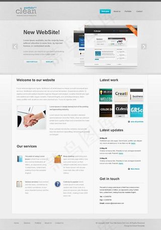 简约时尚网页模板设计