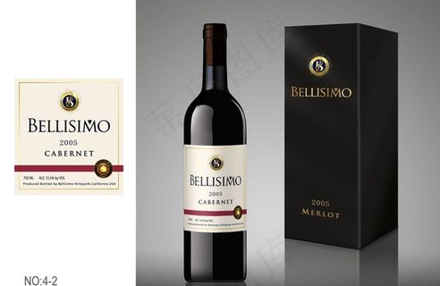红酒包装图片