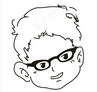眼镜卡通头像图片