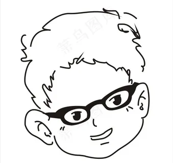 眼镜卡通头像图片 眼镜卡通头像图片