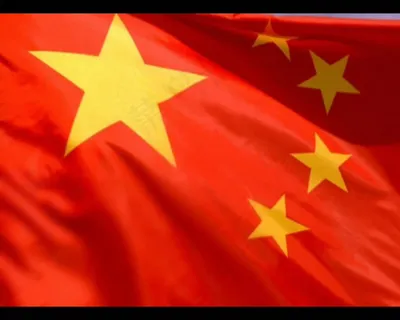 红旗飘扬视频素材