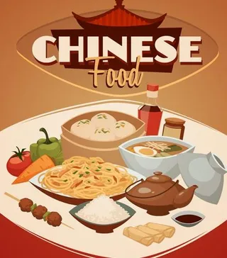 国际美食宣传模板矢量03