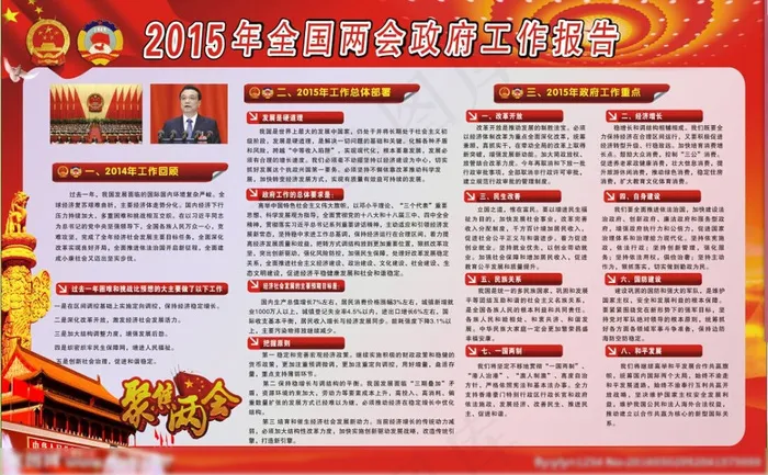 两会图片cdr矢量模版下载
