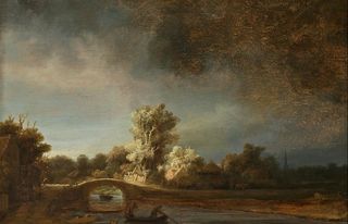 伦勃朗油画 高清图片