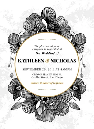 圆形铜镜状花饰画册封面