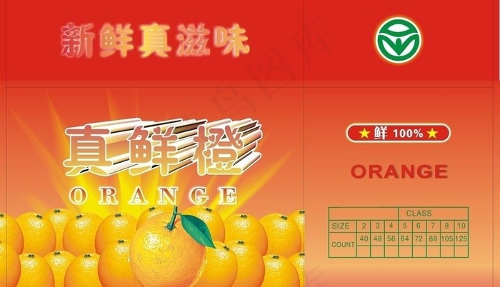 真鲜橙图片cdr矢量模版下载