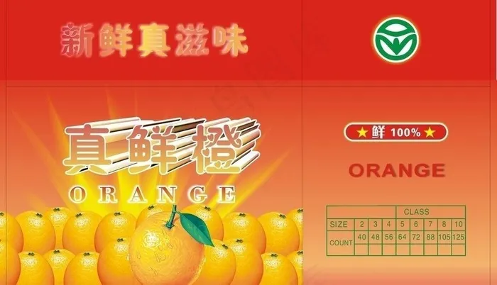 真鲜橙图片cdr矢量模版下载