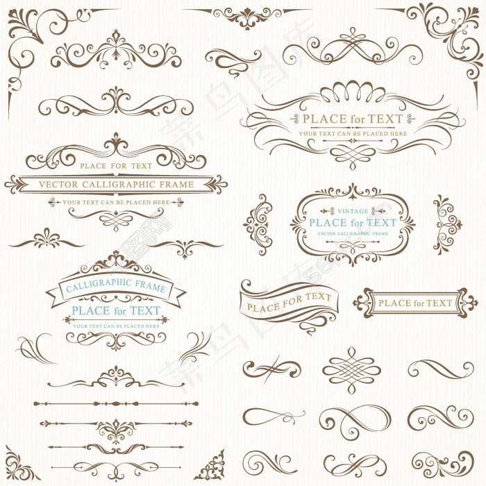 装饰花边背景矢量素材