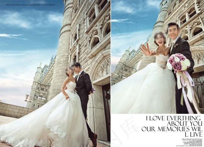 温馨浪漫婚纱艺术照P