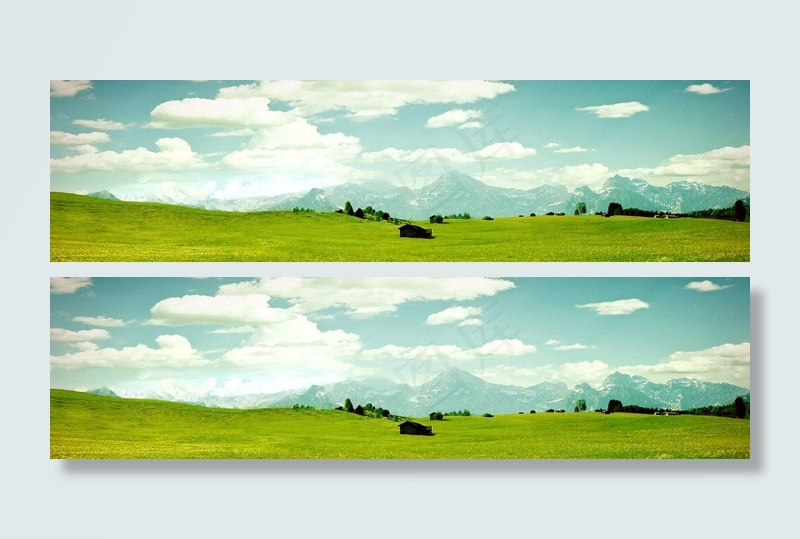 蓝天白云背景图