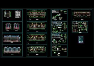某小区多层住宅套cad图纸