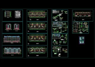 某小区多层住宅套cad图纸