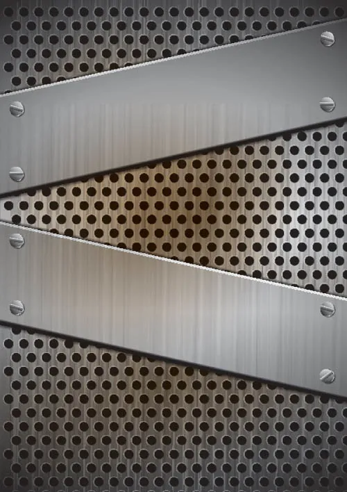 现实的钢材料-矢量现实的铁金属网