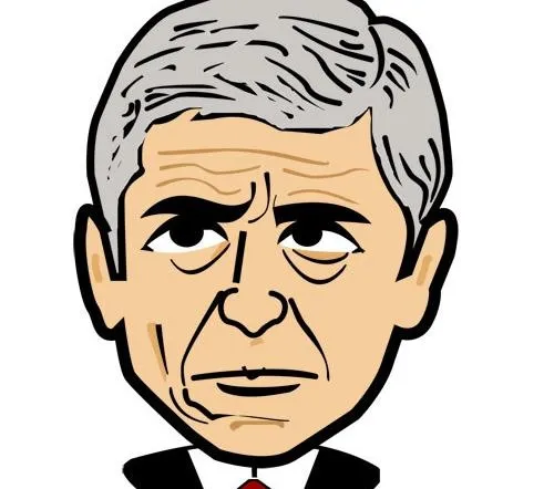 阿森纳教练温格漫画头像图片psd模版下载