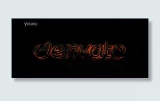 复古黑色质感logo演绎AE模板