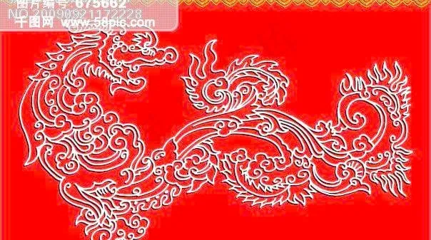 中国龙cdr矢量模版下载