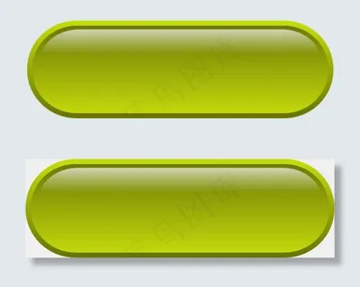 水晶按钮黄色剪辑艺术