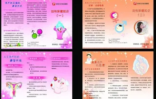 妇科保健知识彩页图片