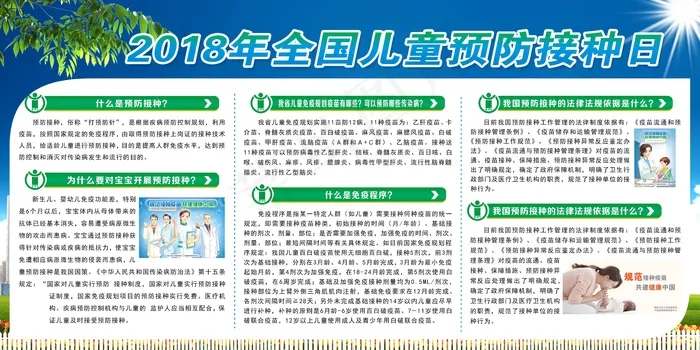 全国儿童预防接种日宣传主题(7087X3543(DPI:150))psd模版下载
