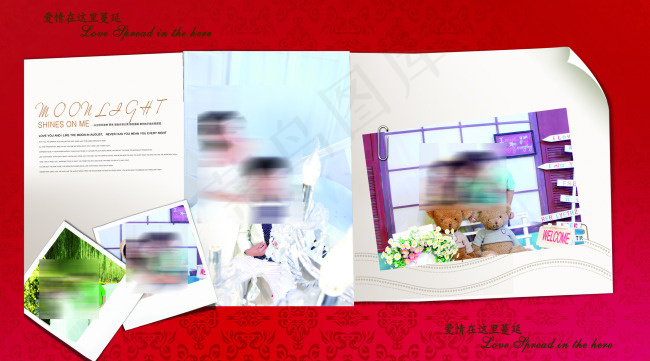 婚礼背景图(3685X5457(DPI:180))psd模版下载
