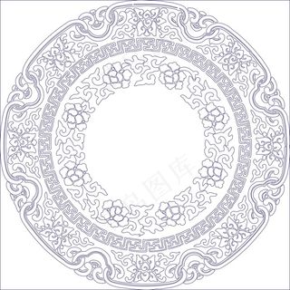 创意简约天花花纹