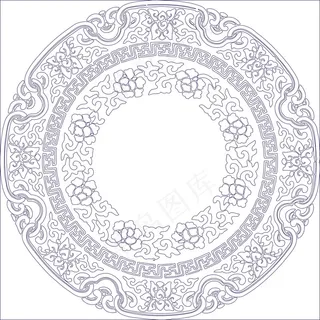 创意简约天花花纹