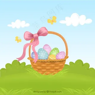 绿色背景矢量图