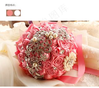 淘宝婚庆手捧花详情页psd设计