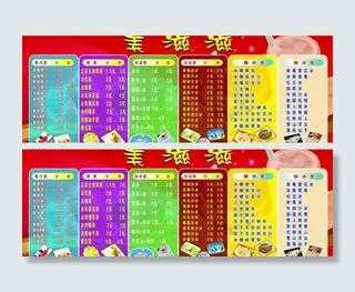 奶茶价目单图片