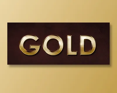 金属立体字效果