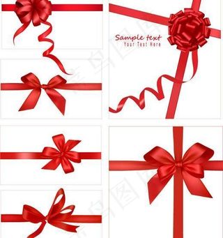 节日丝带蝴蝶结图片