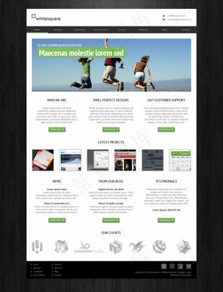 清爽网页UI界面