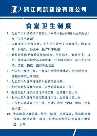 食堂卫生制度cdr矢量模版下载