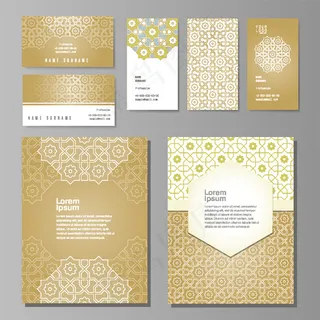 简约时尚抽象几何花纹背景素材