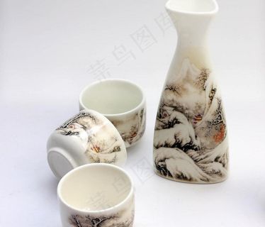 仿古 瓷器 酒具图片