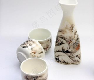 仿古 瓷器 酒具图片