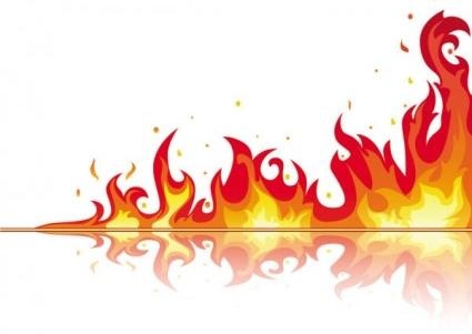美丽的火焰矢量卡04