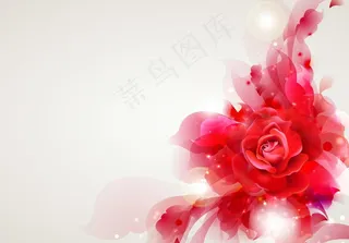 水墨梦幻花纹花朵图片