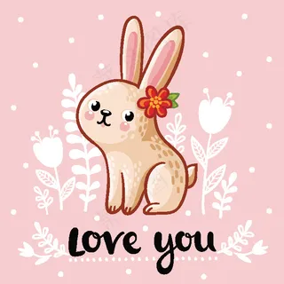 矢量森系手绘动物装饰画背景