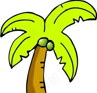 热带植物 图案 矢量 AI_001...