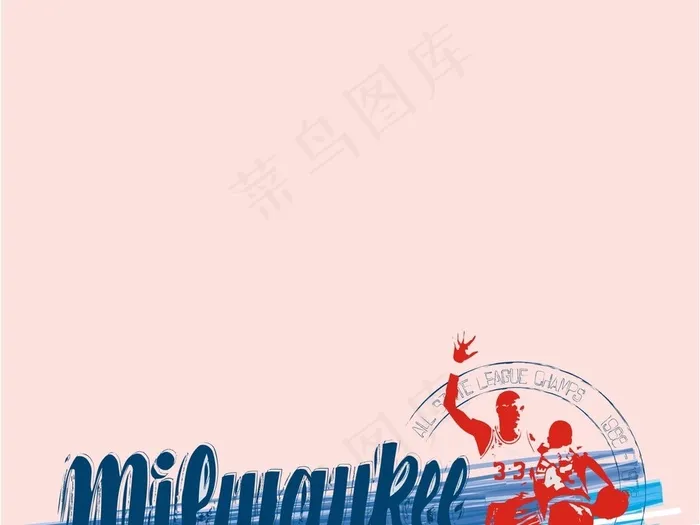 欧式插画图文组合运动人物矢量图