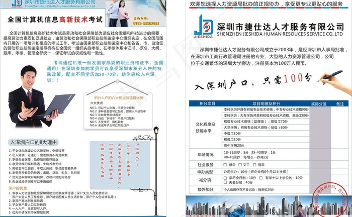 计算机高新技术单张图片cdr矢量模版下载