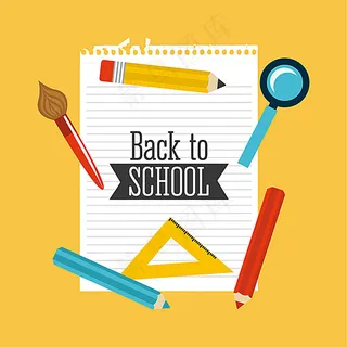 纸张学习用品背景