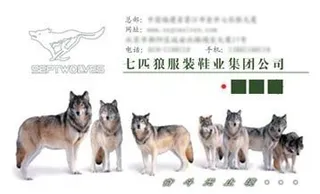 七匹狼  服饰名片