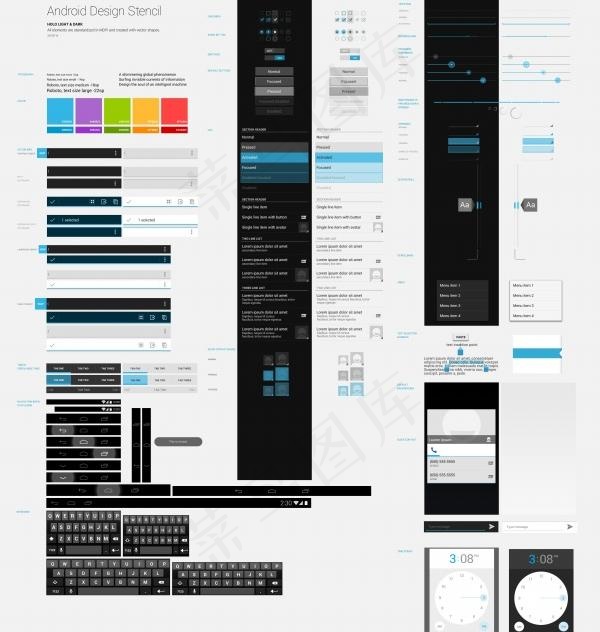 手机UI设计模板素材PSD
