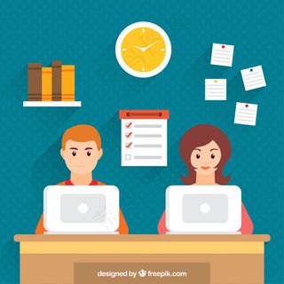 卡通商业精英矢量图片