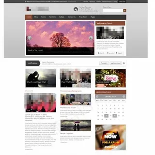 咖啡色博客html网页模板