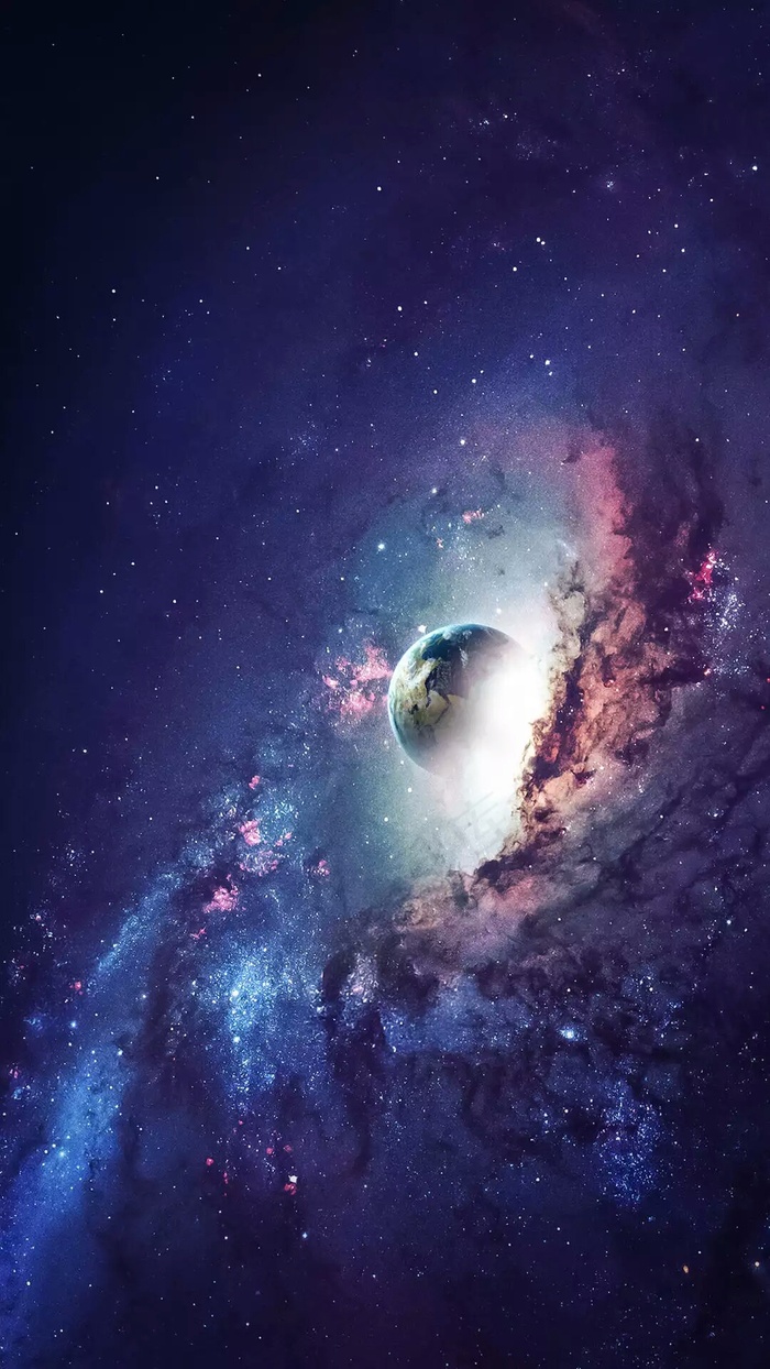 地球太空合成图